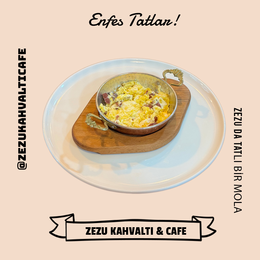 Sahanda Sucuklu Kaşarlı Yumurta